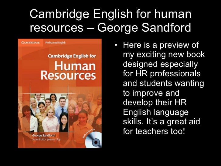 cambridge english for hr by sandford sample